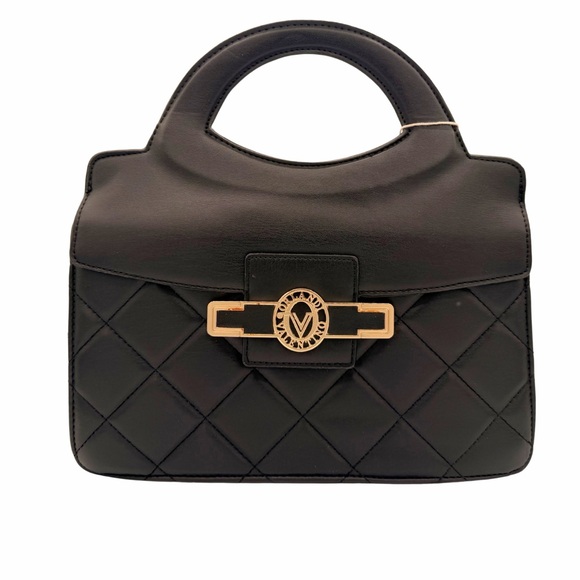 Valentino Orlandi Handbags - Valentino Orlandi Black Quilted Satchel w/ crossbody